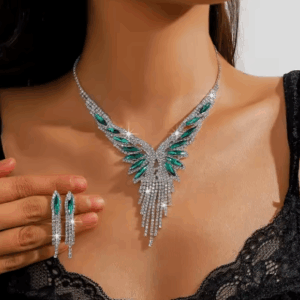 Luxurious Tassel Jewelry Set for Women – Elegant Necklace and Earrings for Weddings & Parties