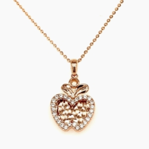 Yousera Jollery Golden Heart Bloom Pendant Necklace
